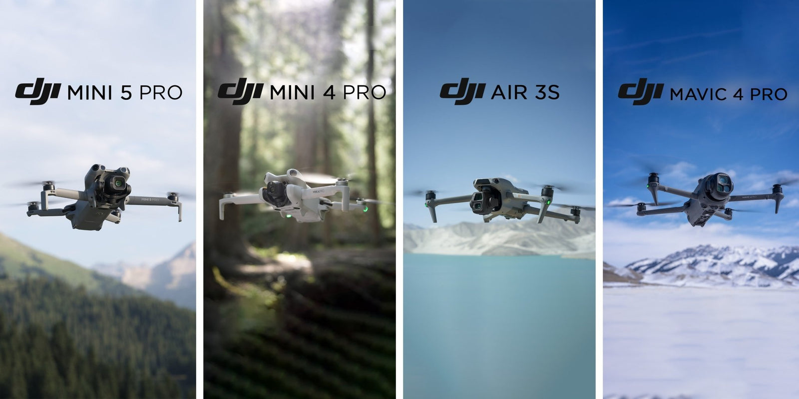 DJI 2024 drone lineup comparison chart Mini 4 Pro Air 3S Mavic 3 Classic