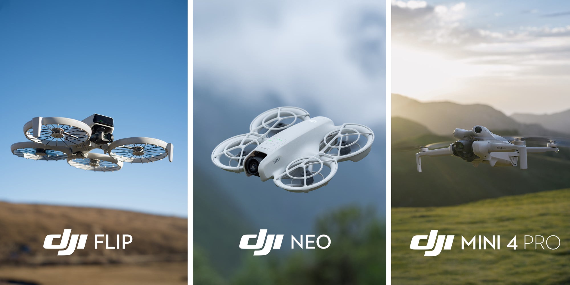 DJI Flip Vs. DJI Neo Vs. DJI Mini 4 Pro: A Comparison Of Mini Drones Under 250g