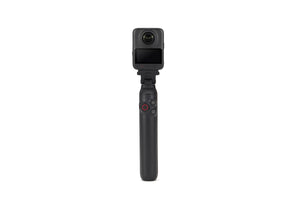 Osmo 360 II Battery Extension Rod with an Osmo 360 II mounted upon it against a white background