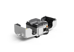 An angled view of the DJI Dock shown open