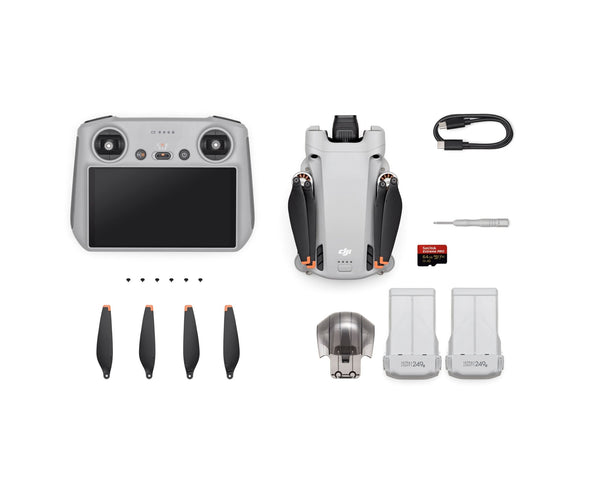 Mini 【ドローン】DJI 69-7305-97 RC付属) DJI Mini 3 Pro ドローン　(DJI 3（DJI M16308 [Wi-Fi対応] RC付属） ホビーラジコン