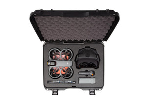 A top-down view of the Nanuk Case 930 for DJI Avata 360 Fly More Combo with the drone and accessories displayed inside.