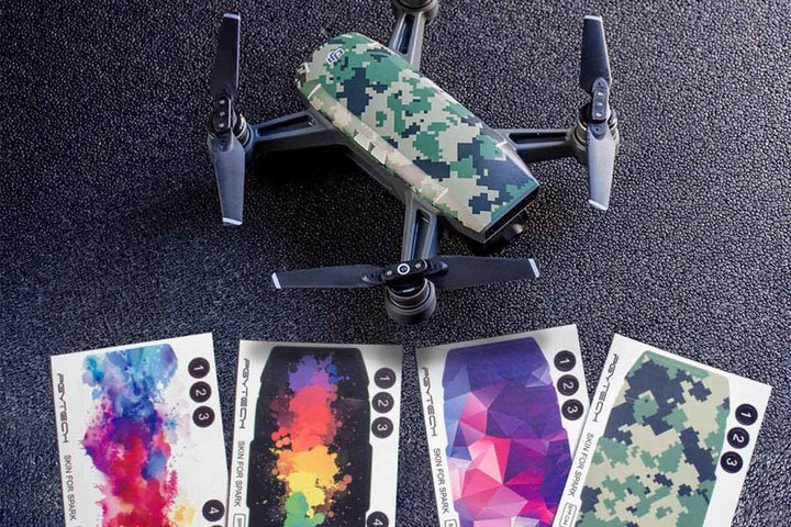 Skin for DJI Spark - 4 Pack - Set 2 - 3 - DJI