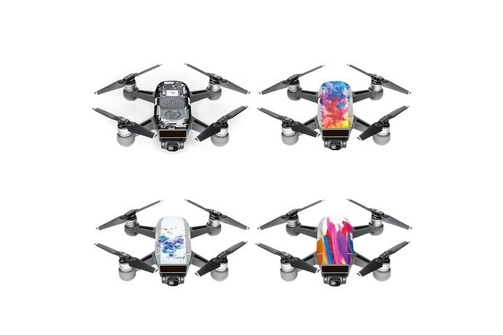 Skins for DJI Spark - 4 pack - Set 1 - 2 - DJI